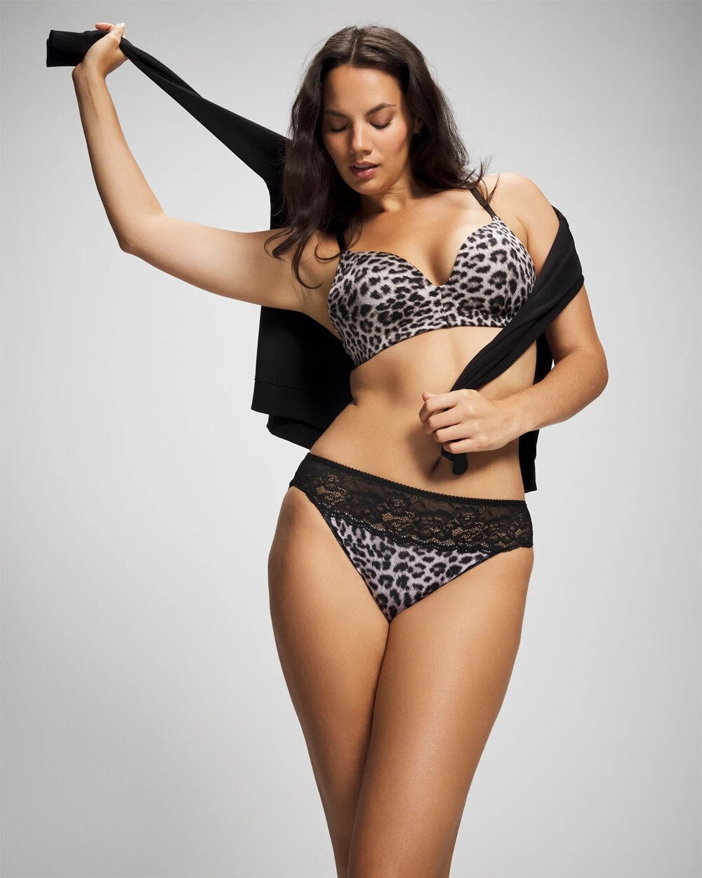 Soma / Wireless Push-Up Bra DIVINE LEOPARD MINI TAUPE