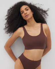 Soma / Seamless Rib Bralette MOCHA