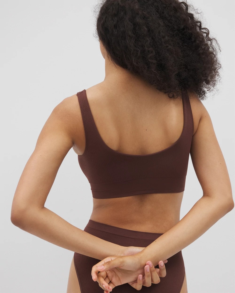 Soma / Seamless Rib Bralette MOCHA