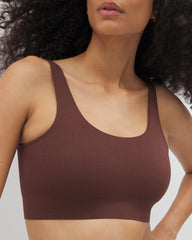 Soma / Seamless Rib Bralette MOCHA