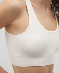 Soma / Seamless Rib Bralette IVORY