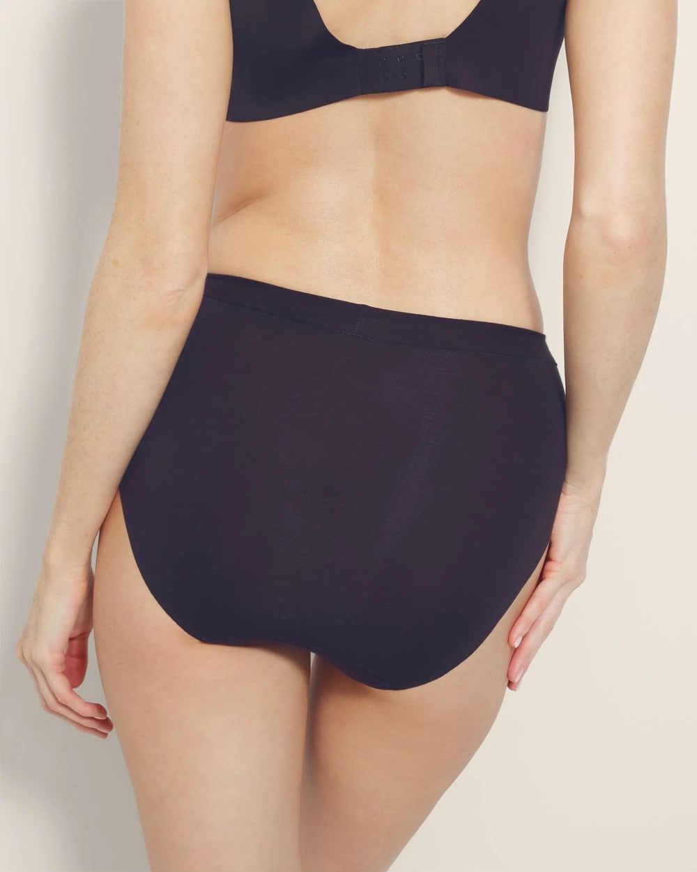 Soma / Cotton High-Leg Panty BLACK