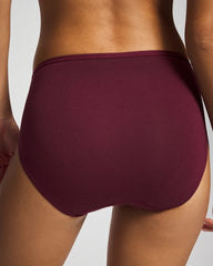 Soma / Cotton High Leg Panty VELVET PLUM