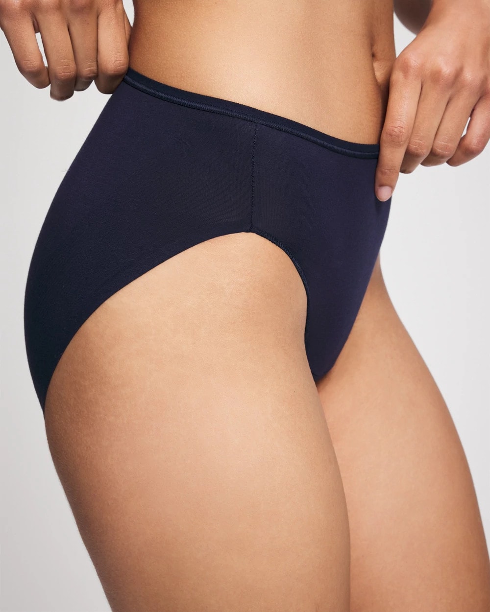 Soma / Cotton High Leg Panty NIGHTFALL NAVY