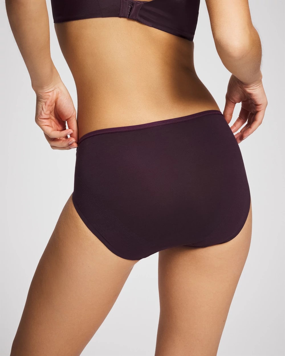 Soma / Cotton High Leg Panty PLUM PERFECT