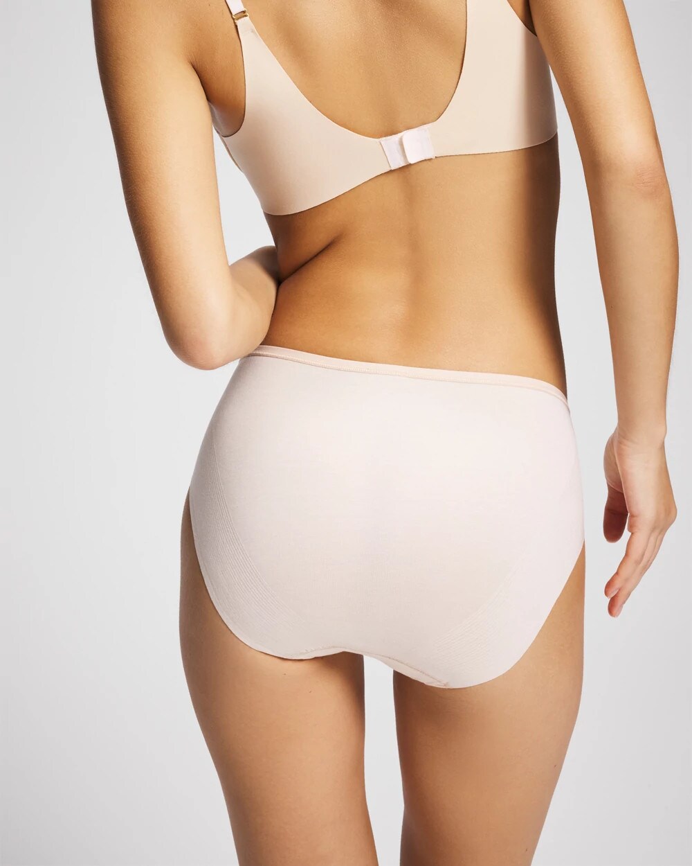 Soma / Cotton High Leg Panty PALE SAND