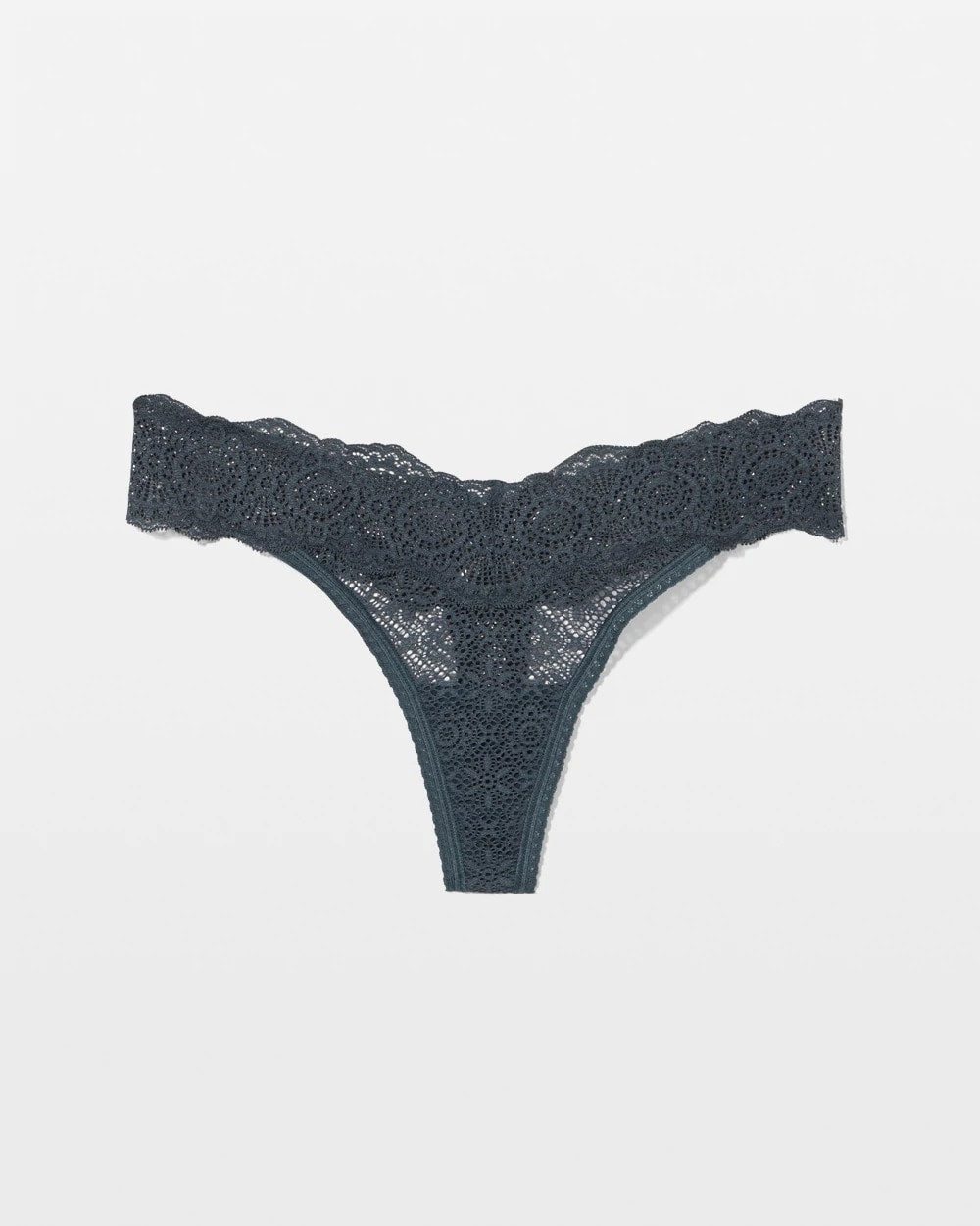 Soma / Embraceable Thong Panty with Crochet Lace PETROL