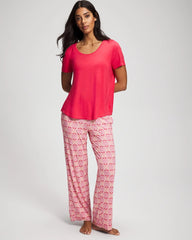 Soma / Short Sleeve + Pant Pajama Set TRUE LOVE HEARTS DESIRE