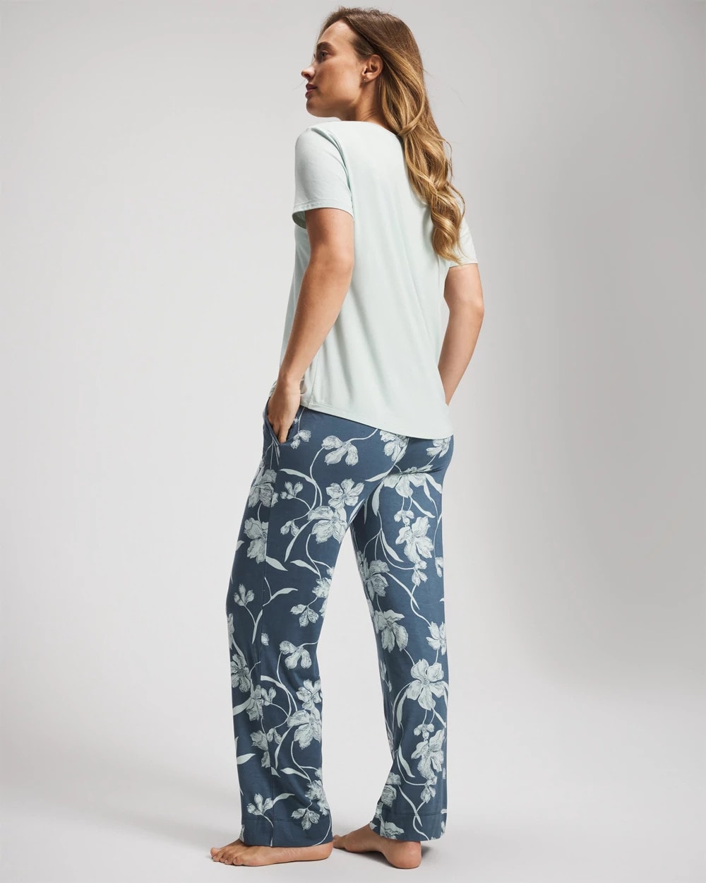 Soma / Short Sleeve + Pant Pajama Set REFLECTION BLOOMS TAP
