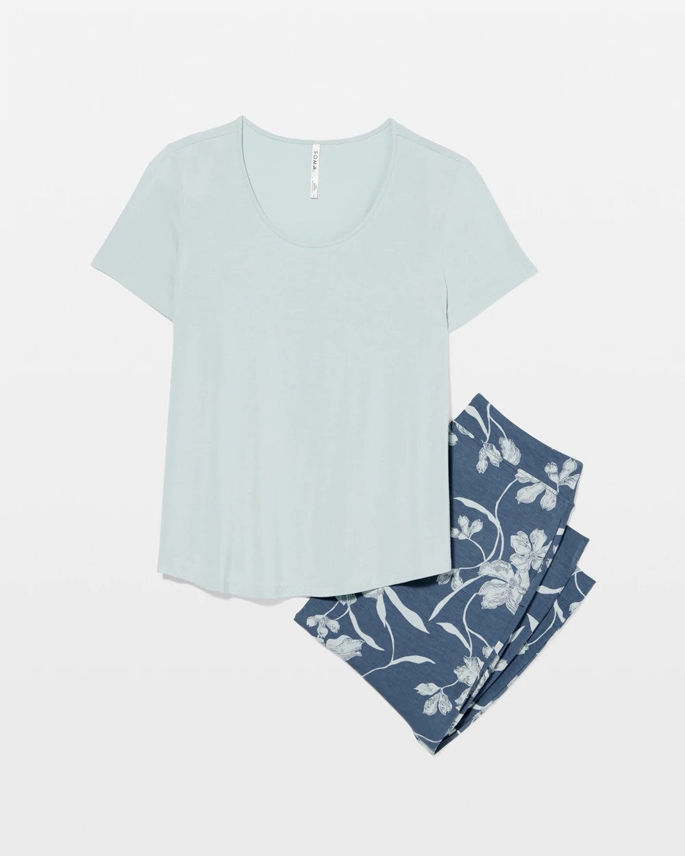 Soma / Short Sleeve + Pant Pajama Set REFLECTION BLOOMS TAP
