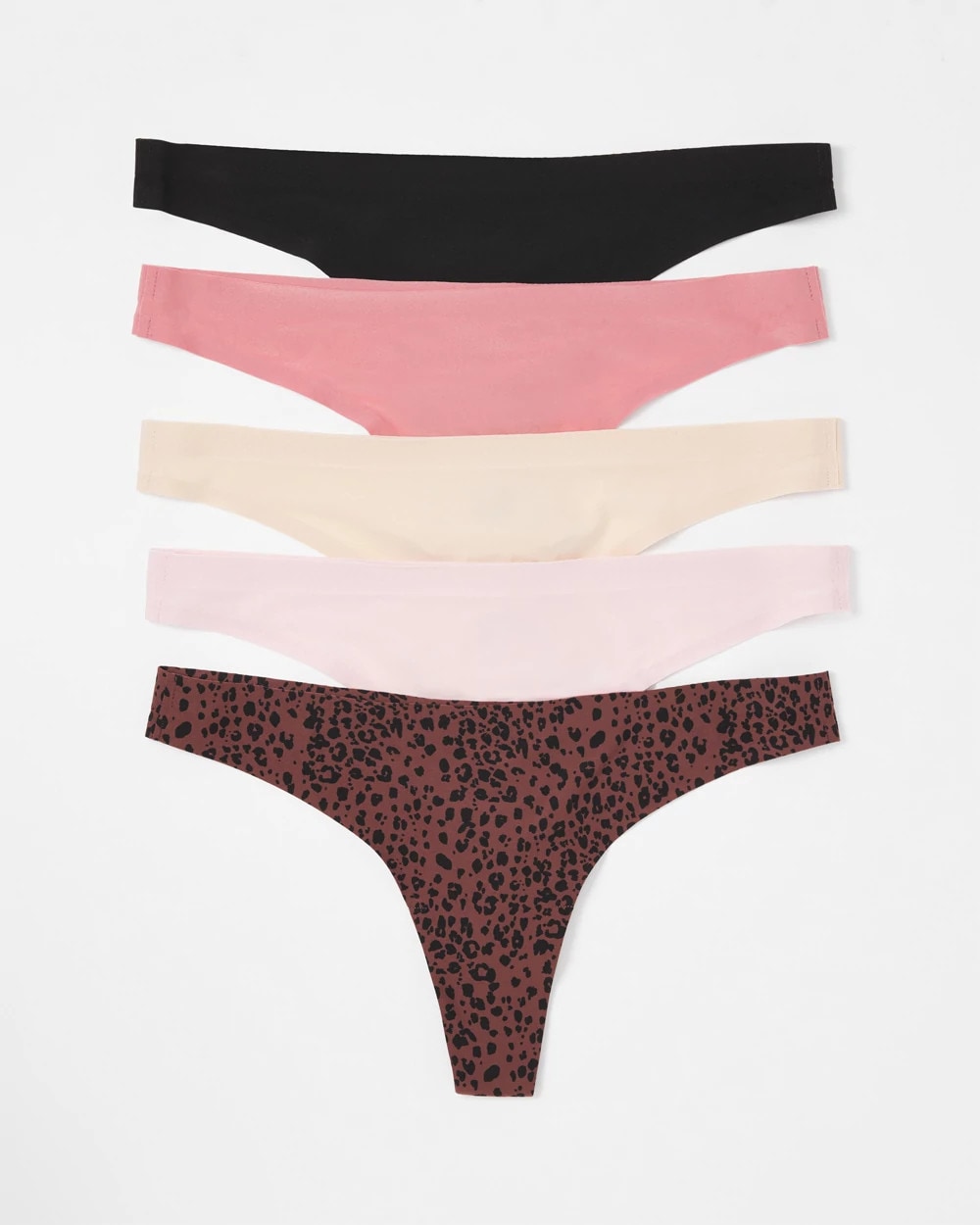 Soma / Soft Stretch Thong Panty 5 Pack HOT SPOT MULTI PACK