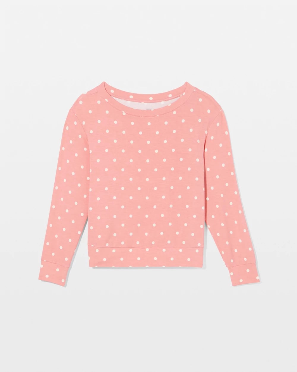 Soma / Long-Sleeve Pajama Top DREAMY DOT MID BLUSH PINK