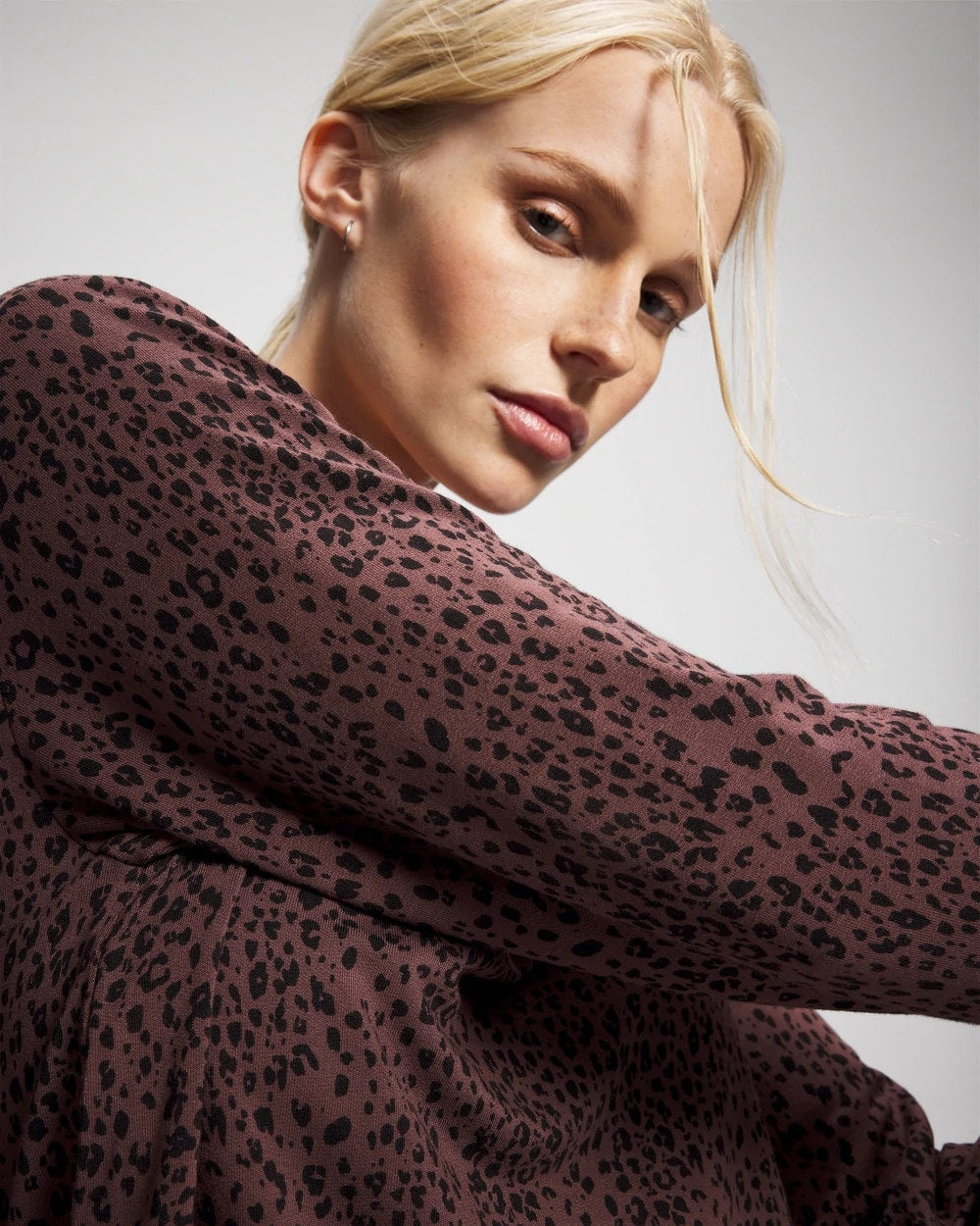 Soma / Long-Sleeve Pajama Top HOT SPOT MOCHA