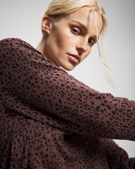 Soma / Long-Sleeve Pajama Top HOT SPOT MOCHA