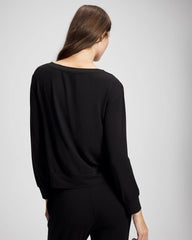Soma / Long-Sleeve Pajama Top BLACK
