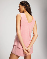 Soma / V-Neck Pajama Tank CAMEO PINK/DUSTY ROSE