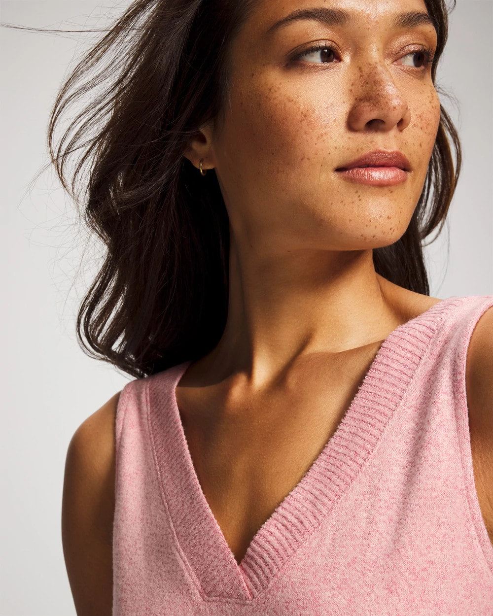 Soma / V-Neck Pajama Tank CAMEO PINK/DUSTY ROSE