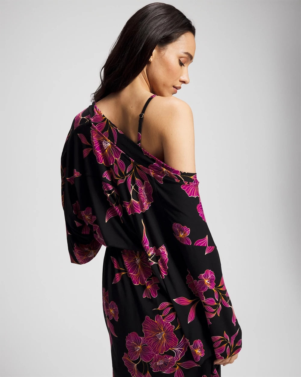 Soma / Short Robe GILDED BLOOMS MAGENTA