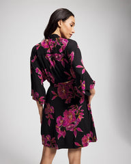 Soma / Short Robe GILDED BLOOMS MAGENTA