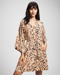 Soma / Short Robe SPLENDID LEOPARD AMBER