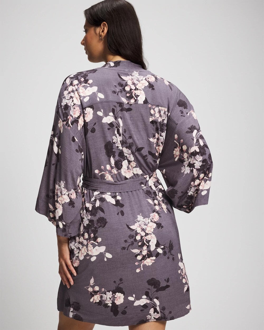 Soma / Short Robe FLORAL DREAMS GRAY