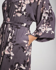 Soma / Short Robe FLORAL DREAMS GRAY