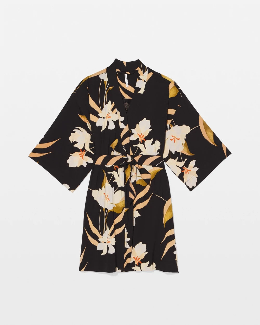 Soma / Short Robe MYSTIC BLOOMS BLACK MID