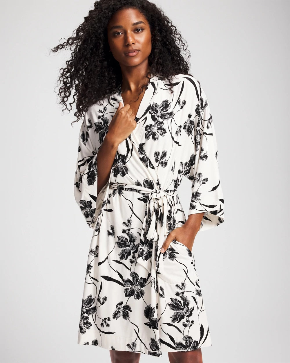 Soma / Short Robe REFLECTION BLOOMS CHAMP