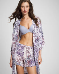 Soma / Short Robe LACE HARMONY LILAC