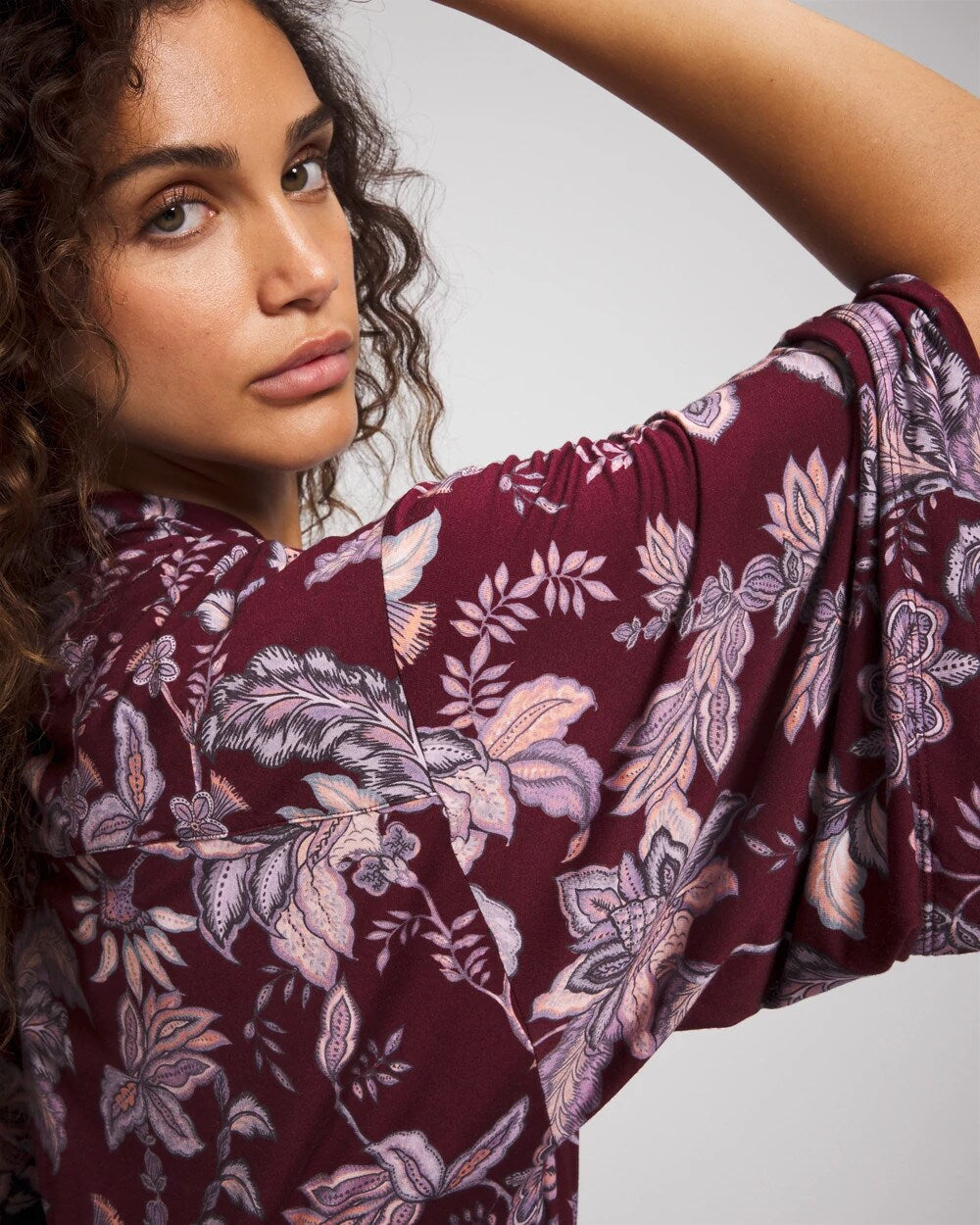 Soma / Short Robe PAISLEY SPLENDOR PLUM