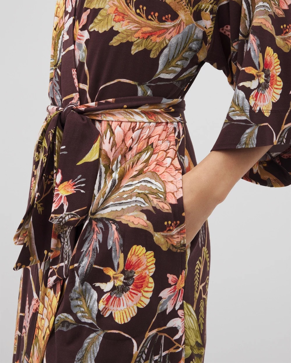 Soma / Short Robe PARROT-DISO PLUME G PLUM
