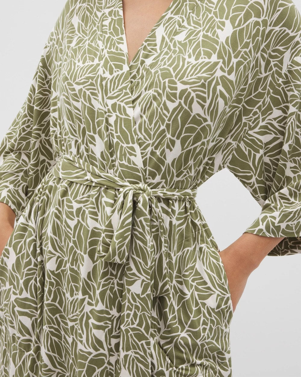 Soma / Short Robe PALMTASTIC VETIVER/CHAMP