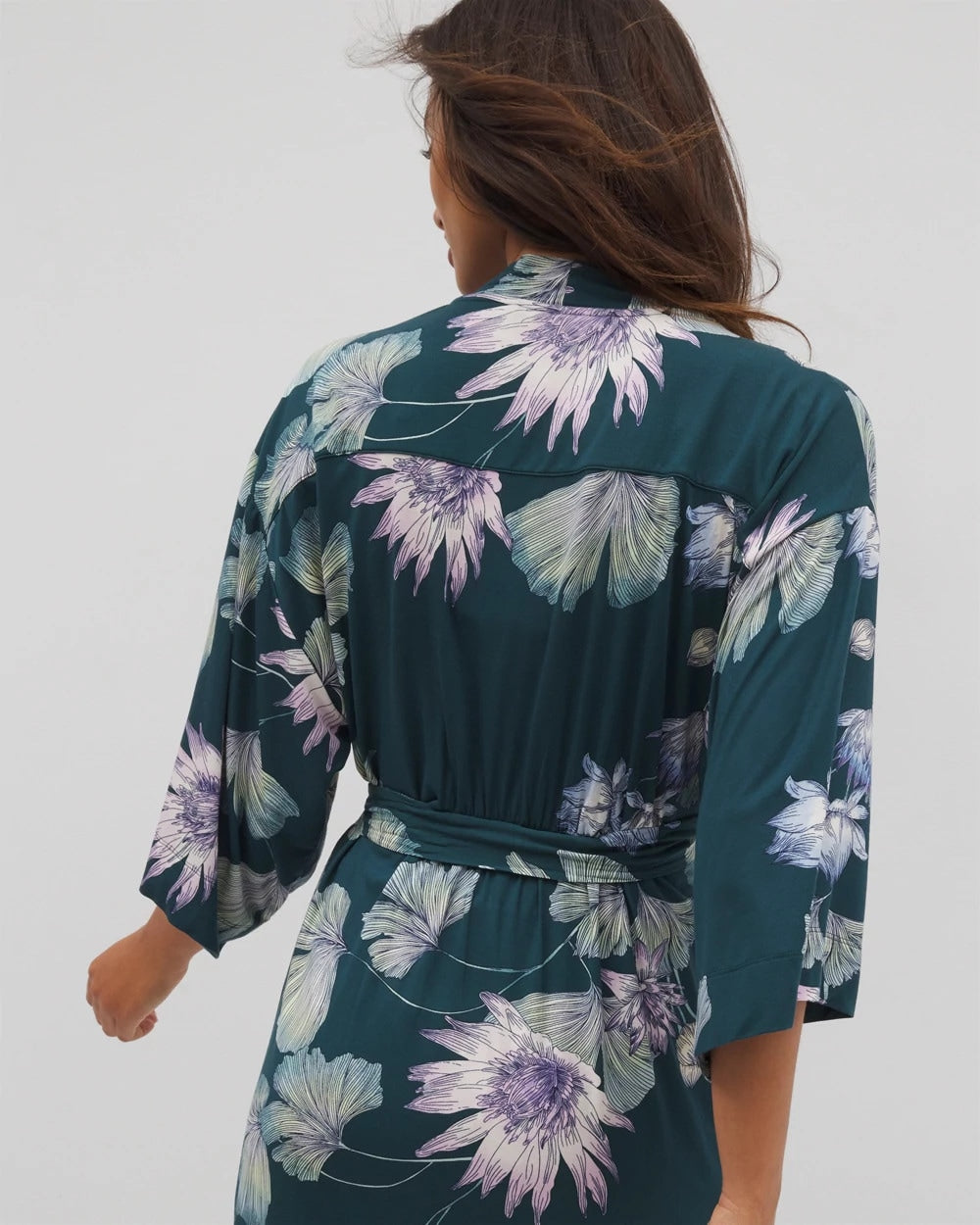 Soma / Short Robe HAVEN BOTANICAL DARK SEA