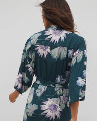 Soma / Short Robe HAVEN BOTANICAL DARK SEA