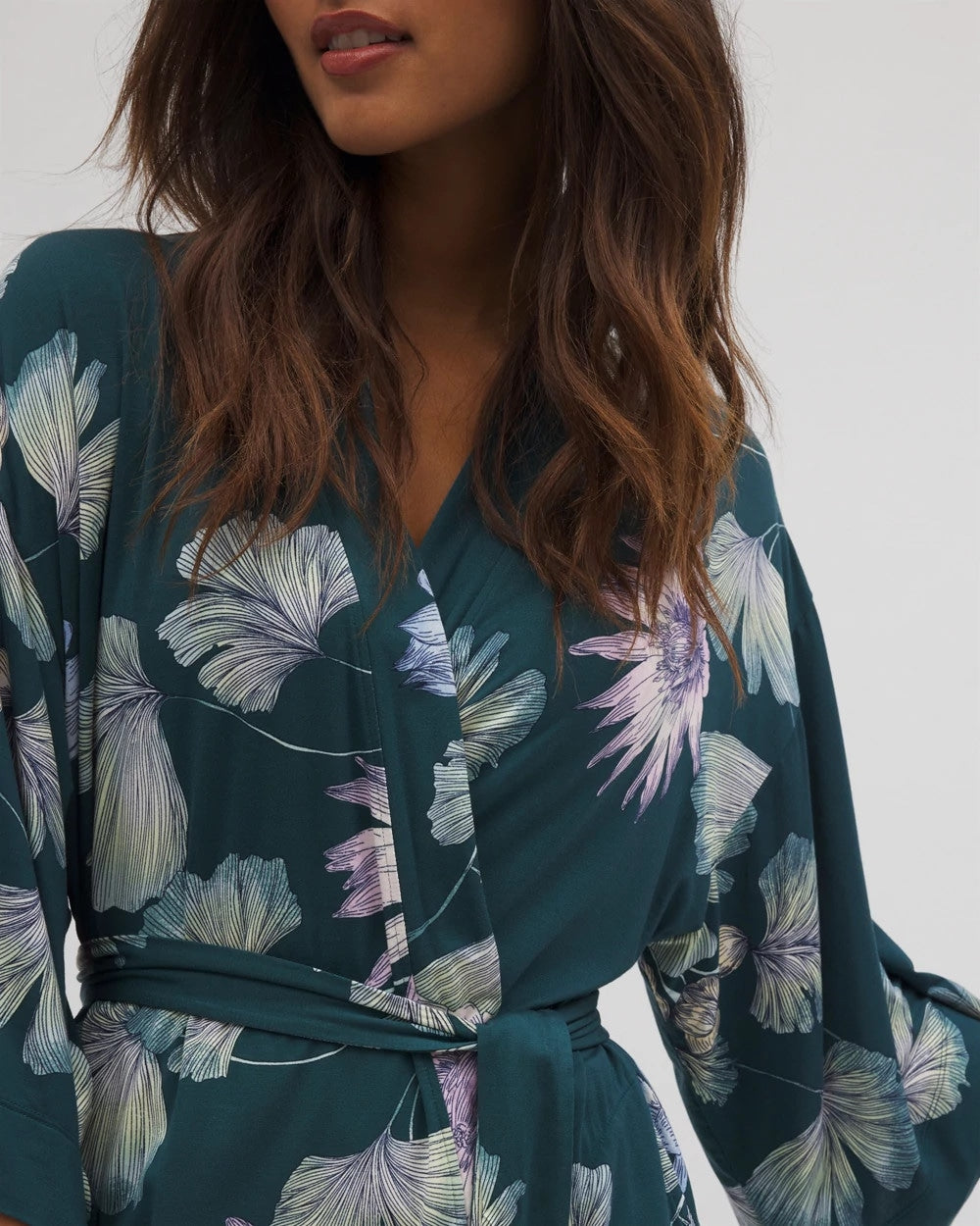 Soma / Short Robe HAVEN BOTANICAL DARK SEA