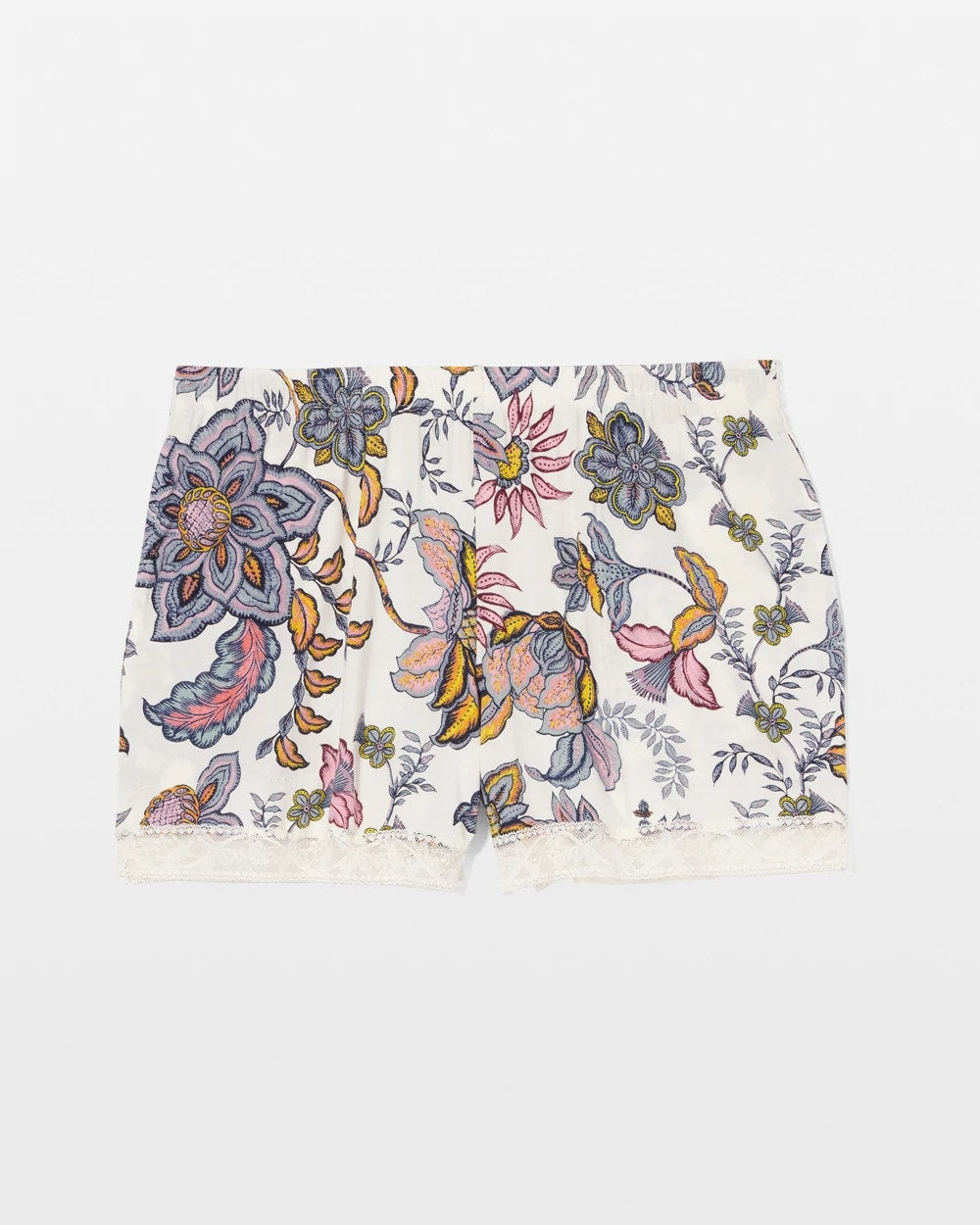 Soma / Lace-Trim Pajama Shorts PAISLEY SPLENDOR CHAMP