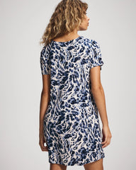 Soma / Short Sleeve Scoop Neck Sleepshirt LOVELIEST LEOPARD PARCH M
