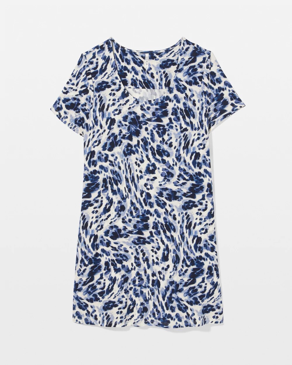 Soma / Short Sleeve Scoop Neck Sleepshirt LOVELIEST LEOPARD PARCH M