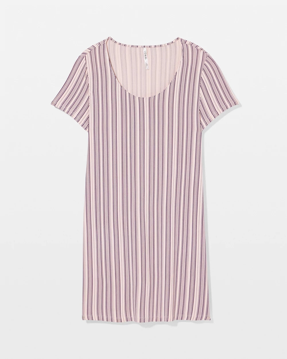 Soma / Short Sleeve Scoop Neck Sleepshirt AMITY STRIPE SEPIA ROSE