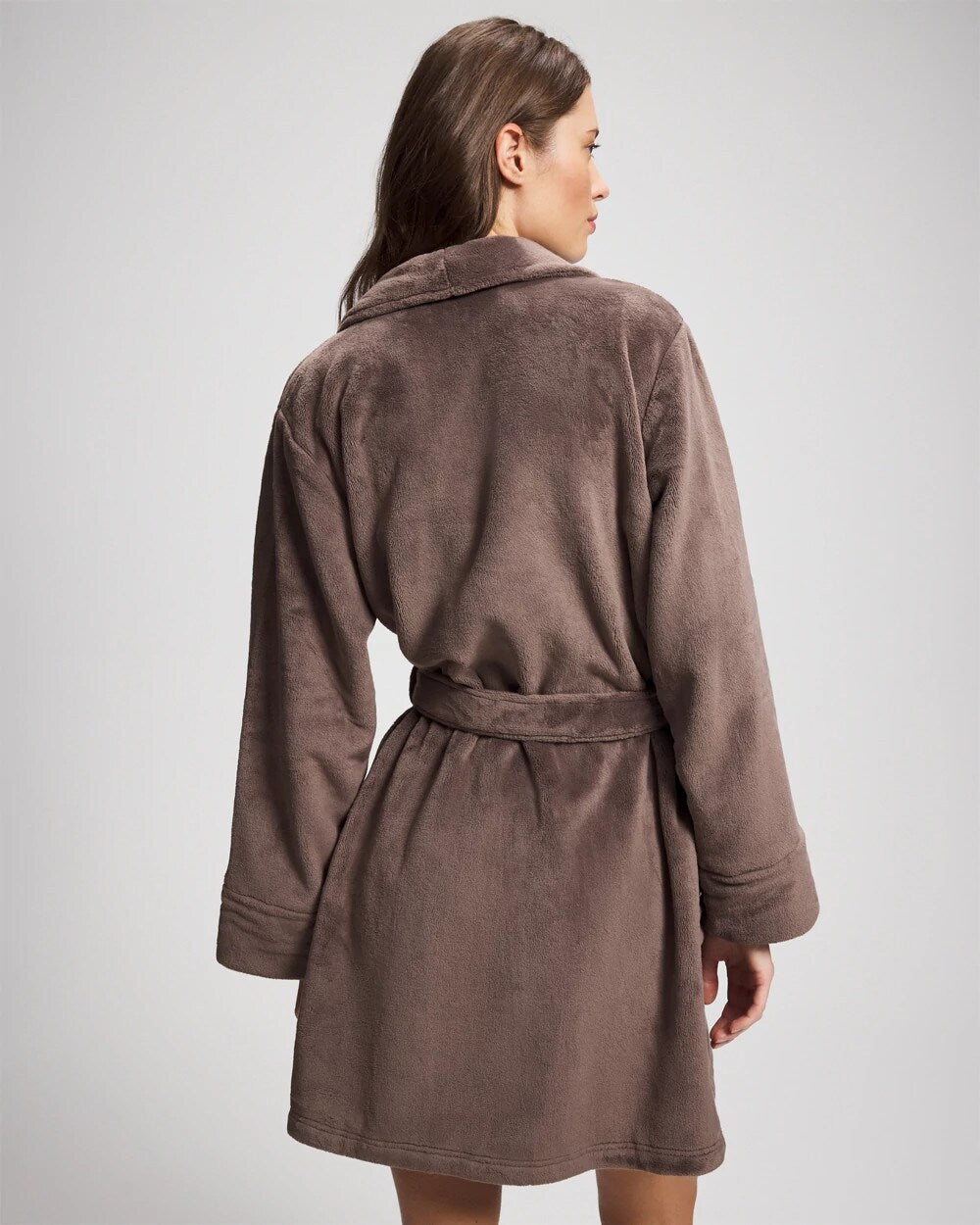 Soma / Plush Short Robe DARK TAUPE