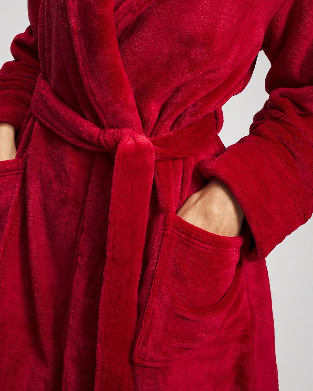 Soma / Plush Short Robe PAINT THE TOWN RED