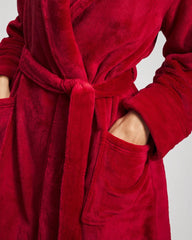 Soma / Plush Short Robe PAINT THE TOWN RED