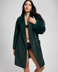 Soma / Plush Short Robe GREEN JOLIE
