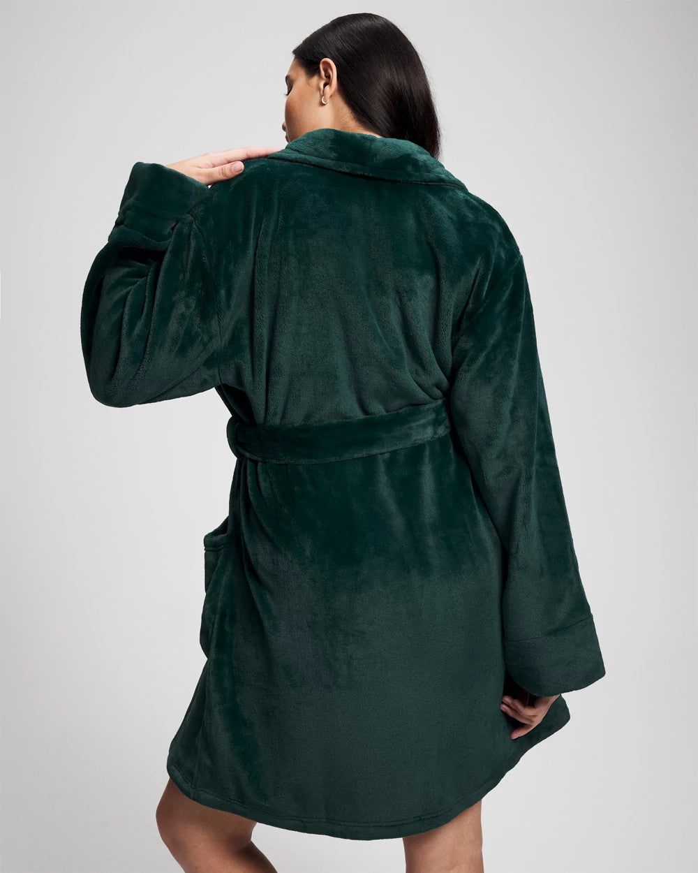 Soma / Plush Short Robe GREEN JOLIE