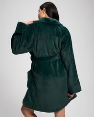 Soma / Plush Short Robe GREEN JOLIE