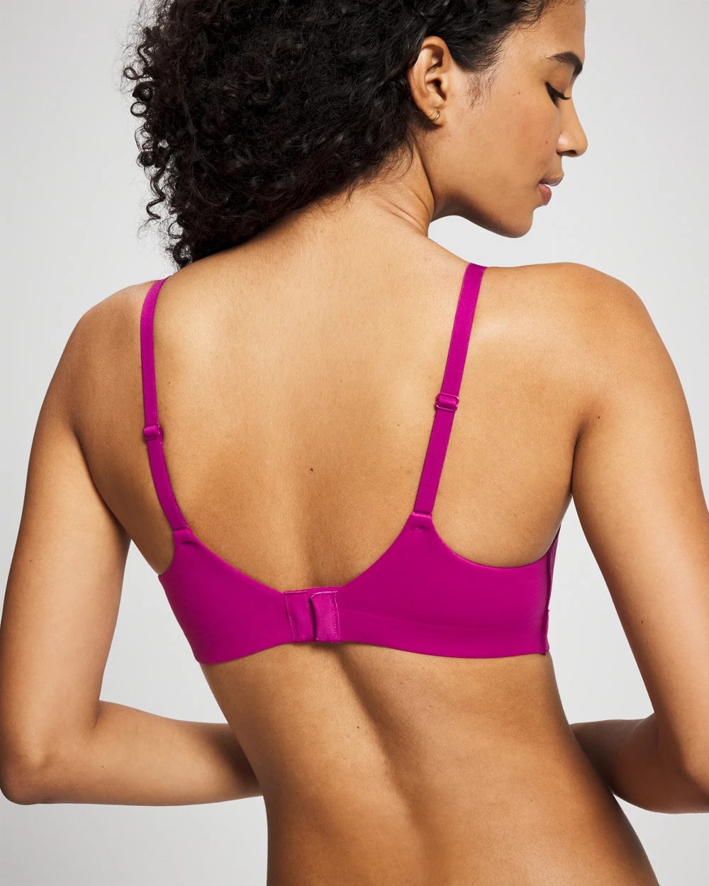 Soma / Wireless Bra with Lace MAGENTA ORCHID