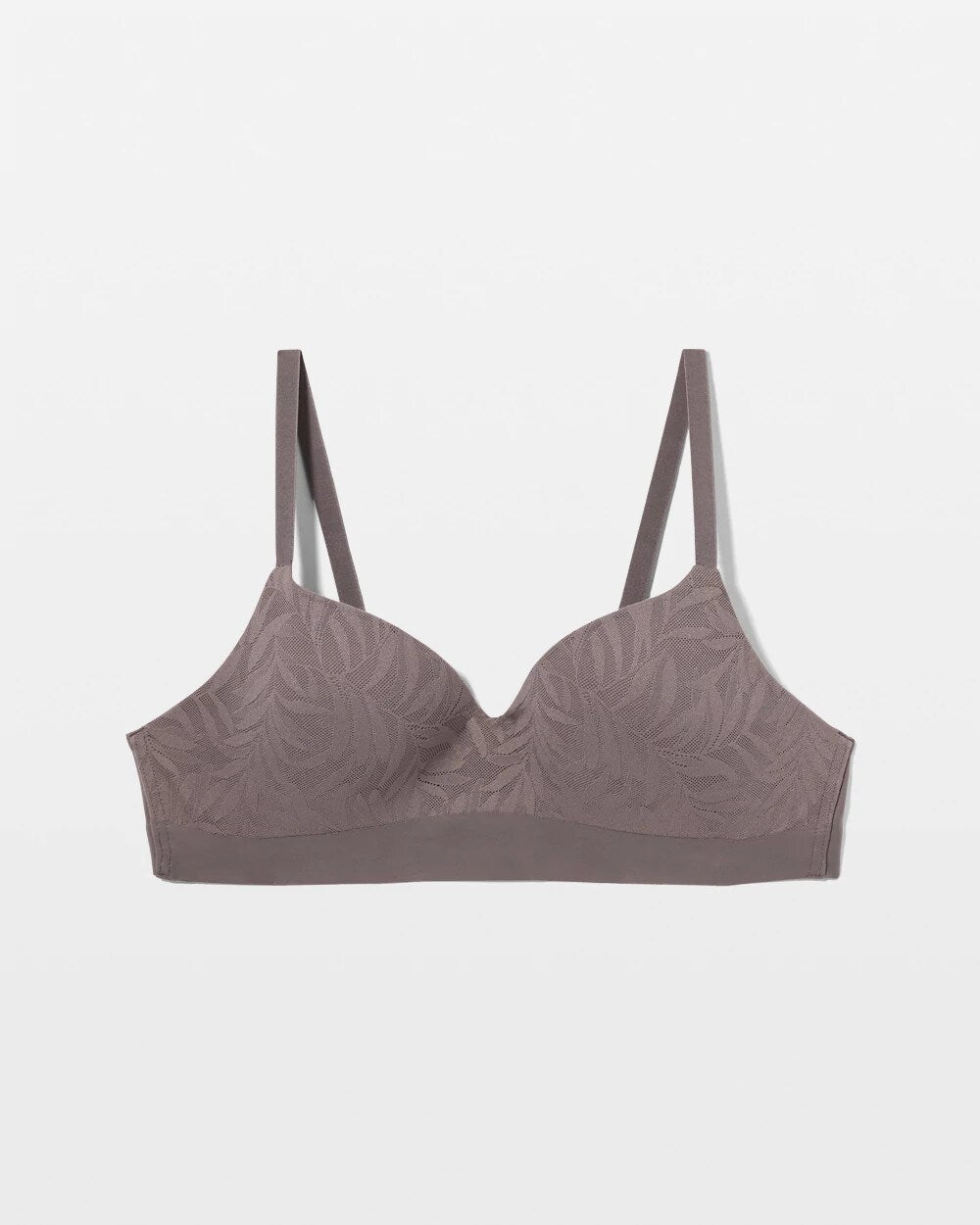 Soma / Wireless Bra with Lace GRAY ABYSS