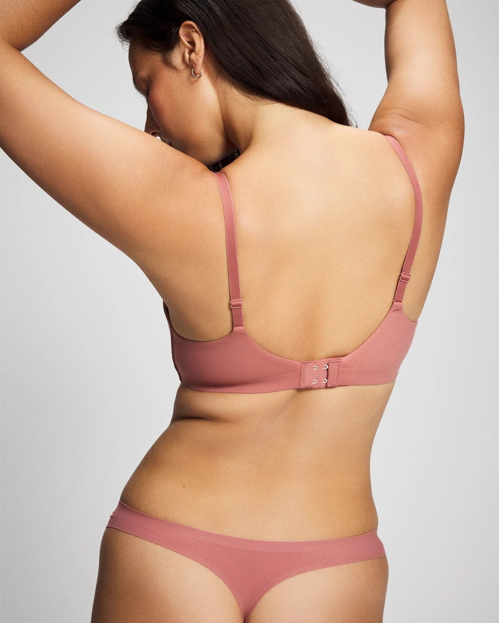 Soma / Wireless Bra with Lace CLAY ROSE