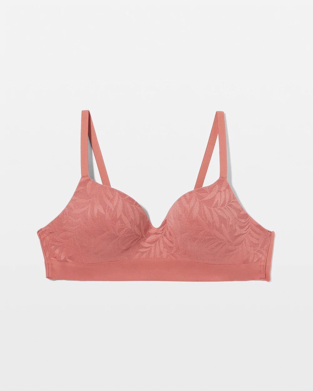 Soma / Wireless Bra with Lace CLAY ROSE