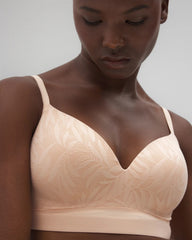 Soma / Wireless Bra with Lace PEACH PARFAIT